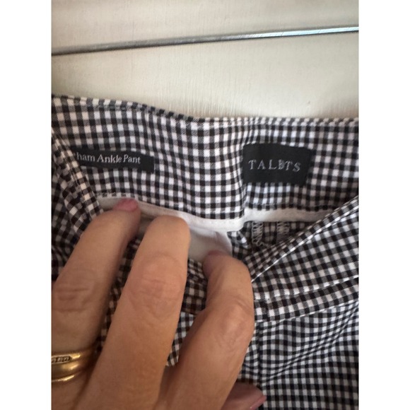 Talbots Black & White Checked Ankle Pants‎ - Picture 2 of 5